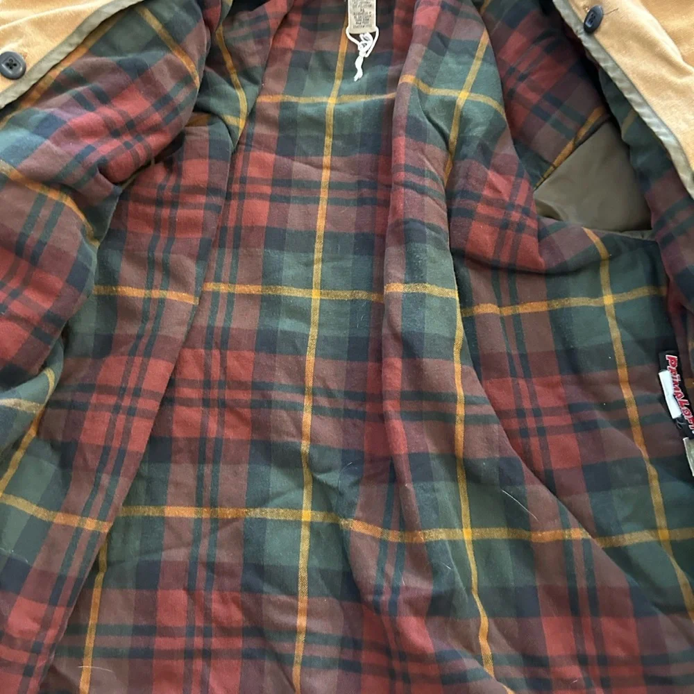 Vintage LL Bean Wool Lined Work Jacket Size XL Chore Coat Canvas Carhartt Style - Picture 6 of 8